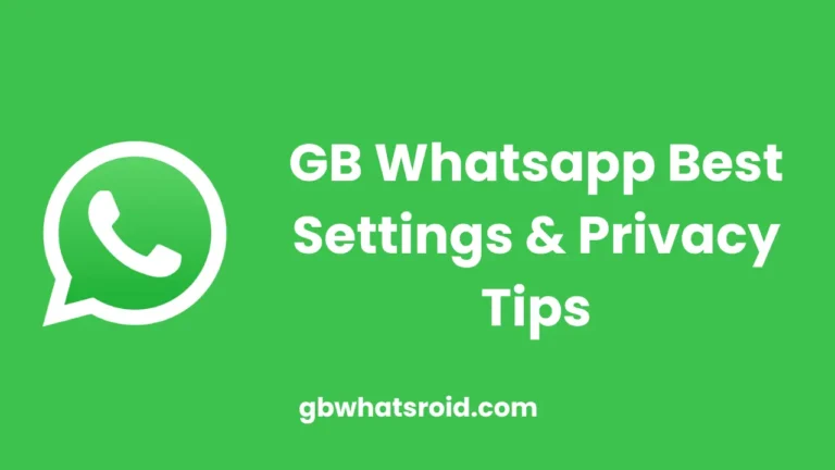 GB Whatsapp Best Settings & Privacy Tips